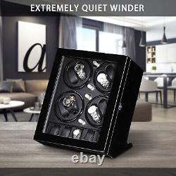 Automatic Watch Winder 8+5 Watches Rotation Display Case Storage Organizer Box