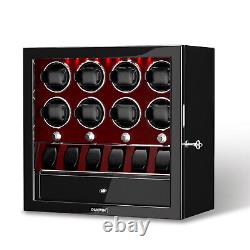 Automatic Watch Winder Box 2 4 6 8 Watches With 3 5 6 Watch Display Storage Case