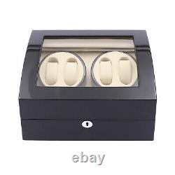 Automatic Watch Winder Rotating Wood Watch Display Case Low Acoustical Noise