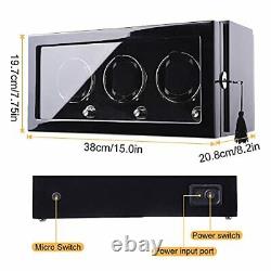 Automatic Watch Winder for 3 Watches Watch Box Storage Display Case