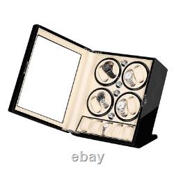 Automatic Wooden 8+5 Watch Winder Case Display Storage Box Organizer Multi-color