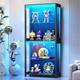 BROTTAR 4Tier Open Display Case with Removable Shelves, Curio Cabinet with Light