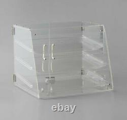 Bakery Counter Display Case Rear Door Donut Pastry Cookie Hotel Store 3 Tray NEW