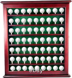 Ball Wood Display Mahogany Golf Case Storage Acrylic Cabinet Wall Rack Holder