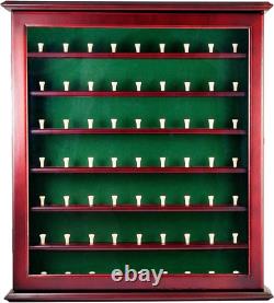 Ball Wood Display Mahogany Golf Case Storage Acrylic Cabinet Wall Rack Holder
