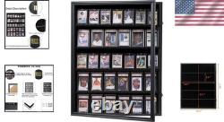 Baseball Card Display Case Lockable Collector Frame^