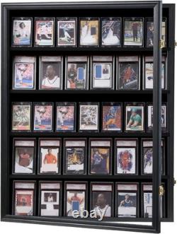 Baseball Card Display Case Lockable Collector Frame^