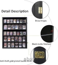 Baseball Card Display Case Lockable Collector Frame^