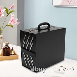 Black 48 Pairs Eyeglasses Sunglasses Storage 48 Slot Case Display Organizer Box