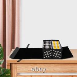 Black 48 Pairs Eyeglasses Sunglasses Storage 48 Slot Case Display Organizer Box