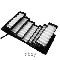 Black Box Organizer Display Case 64 Sun Eyeglasses Storage Holder Portable Tool