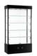 Black Tower Rectangular LED Showcase with Bottom Storage & Lock 73 Tall