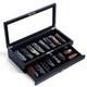 Bonaking Knife Display Case Two-Tier Pocket Knife Case Box Storage for 15-17