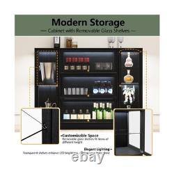 Boniture Acrylic Display Cabinet LED Lighting Curio Case