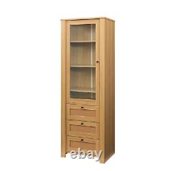 Bookshelf Display Case Cabinet Storage Organizer with Shelves and Drawers