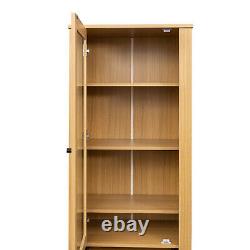 Bookshelf Display Case Cabinet Storage Organizer with Shelves and Drawers