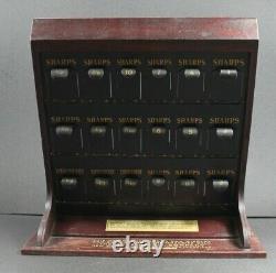 Boye Brand Antique Sewing Needle Countertop Store Display Case Cabinet Excellent