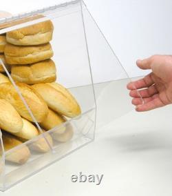 Bulk Bread Storage Display Case 2 Containers for Deli or Convenience Stores