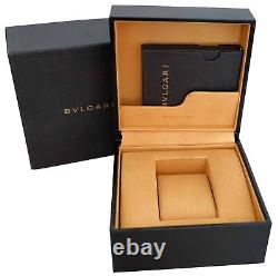 Bvlgari BVL191 Presentation Display Watch Box With Bulgari Booklets Storage Case