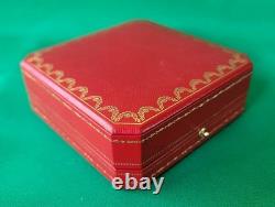 CARTIER Necklace Pendant Jewelry STORAGE DISPLAY CASE RED 100% Authentic