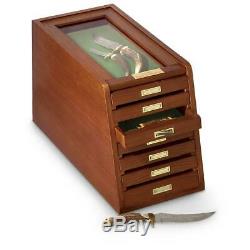 CASTLECREEK Collectors Cabinet Display Case Storage Safe Home Security Wood