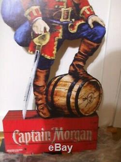 Captain Morgan Rum Stackable Display Case Unit Man Cave Storage Shelves Decor