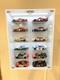 Car Display Case 1/24 Diecast Model LED Light Minifigures NASCAR White Cabinet