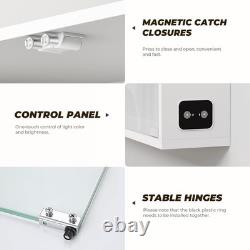 Car Display Case 1/24 Diecast Model LED Light Minifigures NASCAR White Cabinet