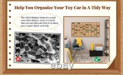Car Display Case 110+ Matchbox Model 1/64 Diecast Wheels Wood Hot Wall Cabinet