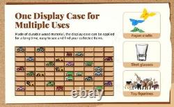 Car Display Case 110+ Matchbox Model 1/64 Diecast Wheels Wood Hot Wall Cabinet
