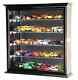 Car Display Case 30 Pcs Matchbox Model Toy Train 1/64 1/43 N HO Black Cabinet