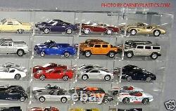 Car Display Case Acrylic 108 Pcs Mirrored Matchbox Model 1/64 Diecast UV Cabinet