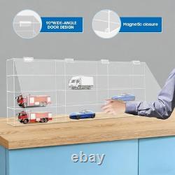 Car Display Case Acrylic 12 Pcs Diecast Model 1/24 Nascar Clear Shelf Cabinet