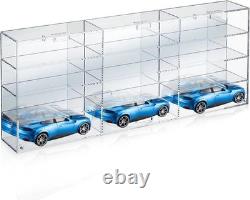 Car Display Case Acrylic 12 Pcs Hot Diecast Model 1/24 Nascar Wheels Toy Cabinet