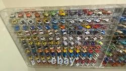 Car Display Case Acrylic 144 Pcs Side Angle Mirrored Model 1/64 Diecast Cabinet