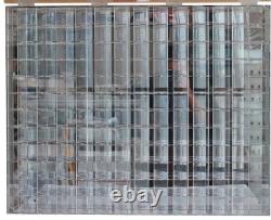 Car Display Case Acrylic 144 Pcs Side Angle Mirrored Model 1/64 Diecast Cabinet