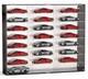 Car Display Case Acrylic 24 Pcs Hot Diecast Model 1/24 Nascar Wheels Toy Cabinet