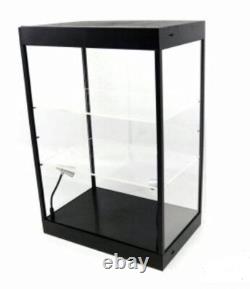 Car Display Case Acrylic LED Light 3 Tier Adjust Model Toy 1/18 Diecast Cabinet