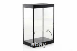 Car Display Case Acrylic LED Light 3 Tier Adjust Model Toy 1/18 Diecast Cabinet