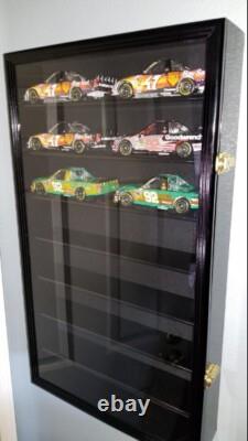 Car Display Case Black 16 Pcs Diecast 1/24 Scale 124 Collection Shelf Cabinet Car Display Case Black 16 Pcs Diecast 1/24 Scale 124 Collection Shelf Cabinet