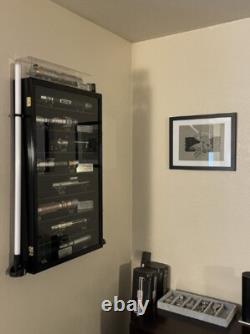 Car Display Case Black 16 Pcs Diecast 1/24 Scale 124 Collection Shelf Cabinet