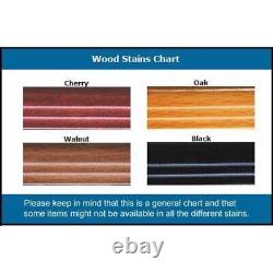Car Display Case Cherry 8 Pcs Diecast 1/18 Scale Model Wood Rack Shelf Cabinet