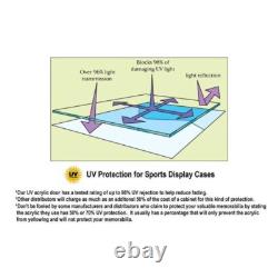 Car Display Case Oak 8 Pcs Model Diecast 1/18 Wood Rack Shelf Mirrored Cabinet