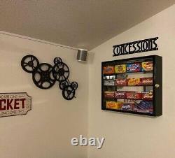 Car Display Case Oak 8 Pcs Model Diecast 1/18 Wood Rack Shelf Mirrored Cabinet