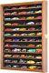 Car Display Case Walnut 12 Shelves Matchbox Model 1/64 Diecast Wood Rack Cabinet