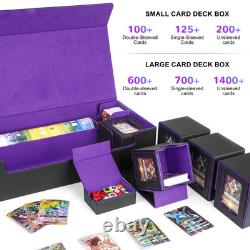 Card Deck Box for MTG Commander, Large 6 in 1 Card Storage Display Case with