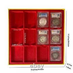 Cardboard Display Storage Box Case for 12 Certified PCGS NGC Coin Slab Holder US