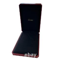 Cartier Necklace Case Red Storage Jewelry Large Display Box Empty