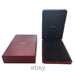 Cartier Necklace Case Red Storage Jewelry Large Display Box Outer Box Empty