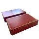 Cartier Necklace Case Red Storage Jewelry Large Display Box Outer Box Empty